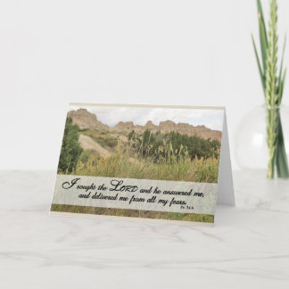 Eu Busquei o Senhor - Cartão de Escritura