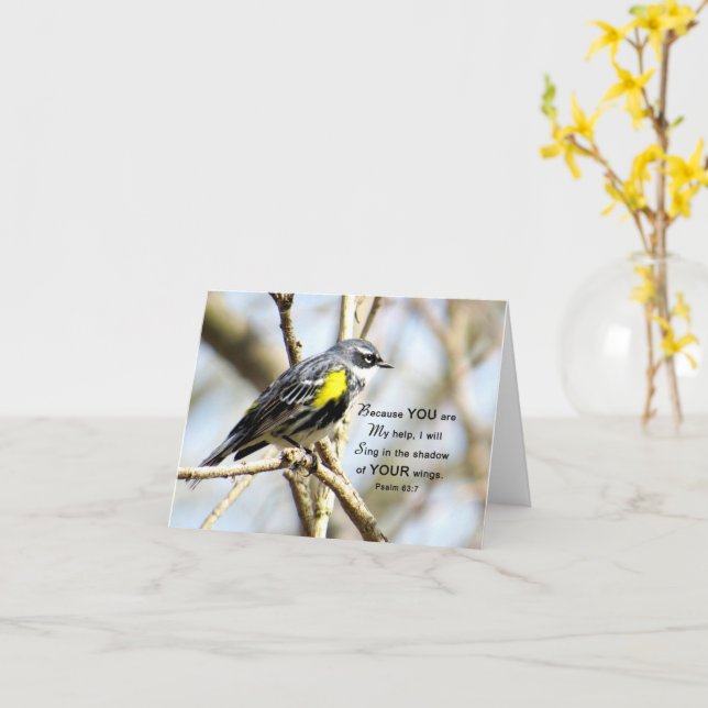 Eu Canto - Cartão de Escritura (Flor Amarela)