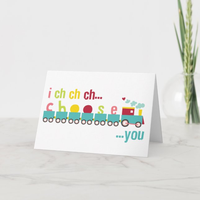 Eu ch ch escolho-o cartão dos namorados (Frente)