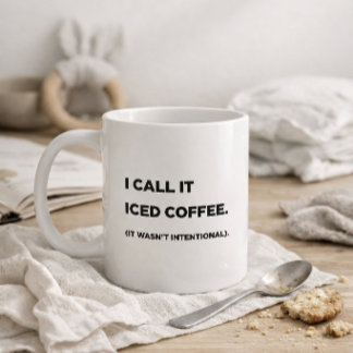 "Eu Chamo de Café Gelado." Caneca Divertida para M