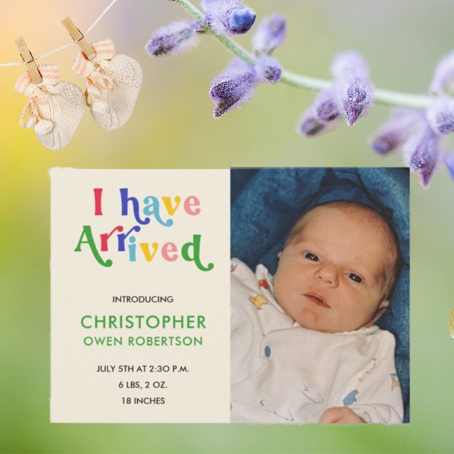 Eu Cheguei Foto De Qualquer Anúncio De Nascimento  (Criador carregado)