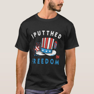 Eu Coloco o D na Liberdade Camiseta 4 de Julho