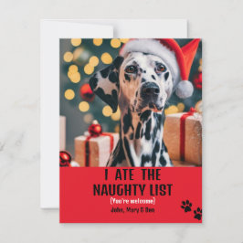 Eu comi Férias Vermelhas de Natal Pet List