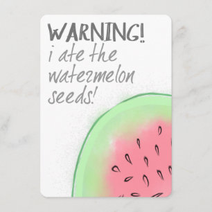 Eu comi o anúncio da gravidez das sementes da