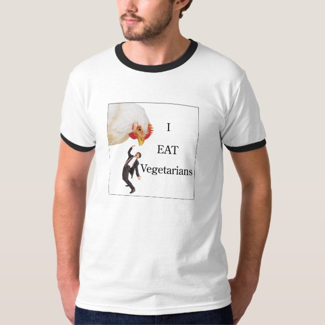 Eu como a camisa dos vegetarianos (Frente)