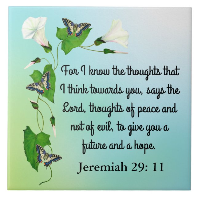 Eu conheço os pensamentos que eu acho que Bíblia V (Frente)