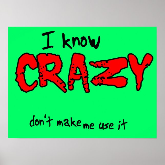 Eu Conheço Um Humor Poster Engraçado. (Frente)