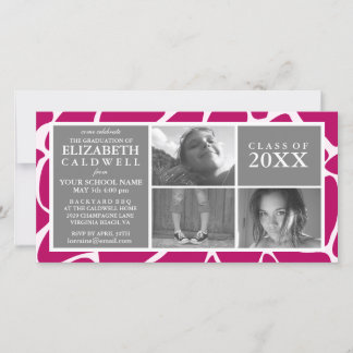 Eu Consegui! Anúncio de Cartão com fotos de Gradua