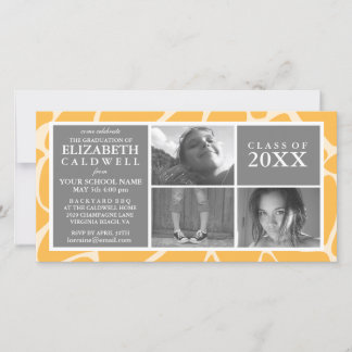 Eu Consegui! Anúncio de Cartão com fotos de Gradua