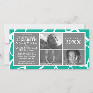 Eu Consegui! Anúncio de Cartão com fotos de Gradua