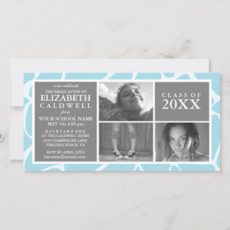 Eu Consegui! Anúncio de Cartão com fotos de Gradua