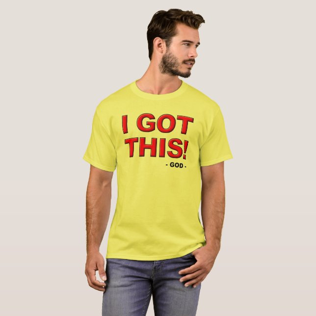 Eu Consegui Isto Deus Está no Controle Camiseta Cr (Frente Completa)