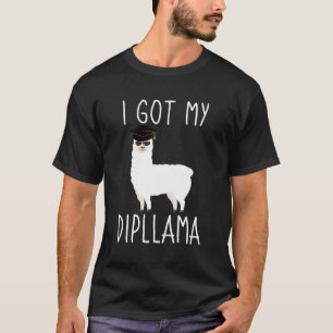 Eu Consegui Meu Dipllama Camisa Divertida de Gradu