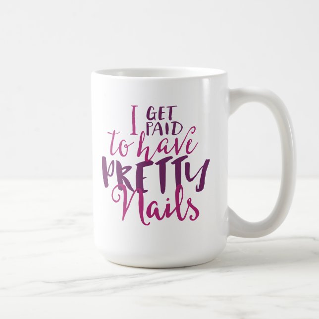 Eu consigo pago ter a caneca bonito das unhas 15oz (Direita)