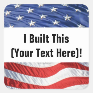 Eu Construí Isto! Adesivo (Personalizado)