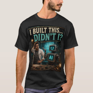 Eu Construí Isto, Não Foi? Camisa Divertida de Tec