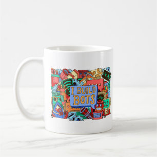 Eu construo a caneca de café de Chatbot dos bot