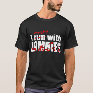 Eu corro com ZOMBIES - camiseta
