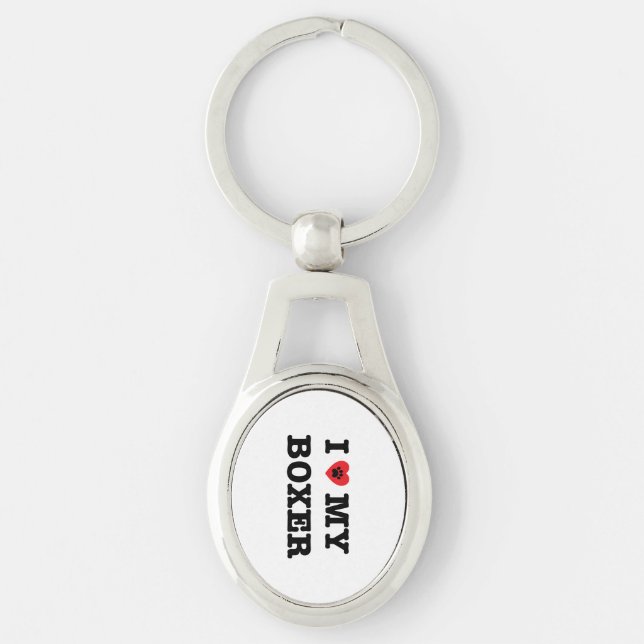 Eu Corto Meu Chaveiro de Metal Boxer (Frente)