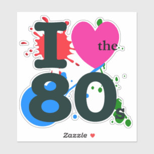 Eu corto o adesivo dos anos 80