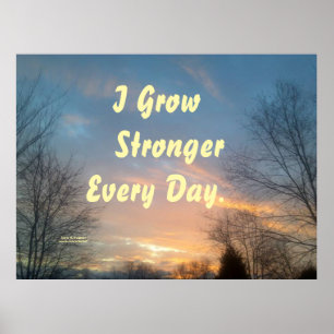 EU CRESÇO MAIS FORTE A POSTER DE MOTIVAÇÃO DO DIA