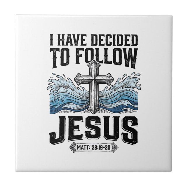Eu Decidi Seguir Jesus Camiseta Vintage (Frente)