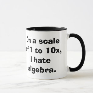 Eu deio a caneca da álgebra
