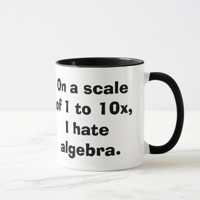 Eu deio a caneca da álgebra (Direita)
