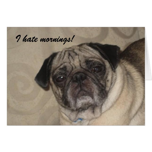 Eu deio o cartão das manhãs! (Frente Horizontal)