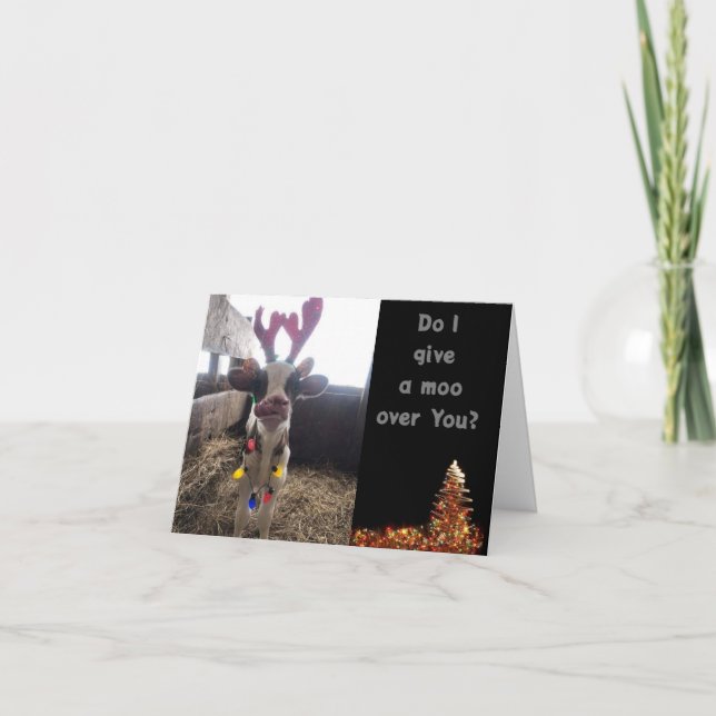 EU "DEIXO UM MOO" SOBRE VOCÊ PARA O CARTÃO DE FERI (Frente)