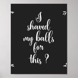 Eu Destruí As Bolas Por Isso? Pôster