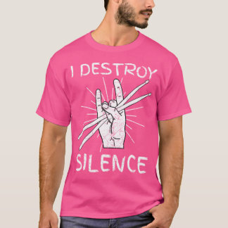Eu Destruo Tambores De Silêncio A Camisa Tambor Ba