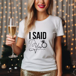 "Eu Disse Sim" - Chá de panela<br><div class="desc">Trendy e design de festas de chic bridal em uma bela fonte de roteiro.</div>