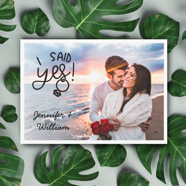 Eu disse sim noivado anúncio QR Code 2 foto (Criador carregado)