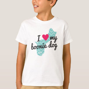 Eu dos miúdos amo minha camiseta de cão de Booni