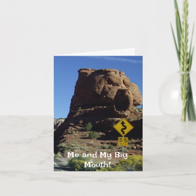 Eu e a minha boca grande, sinto muito! Cartão (Frente)
