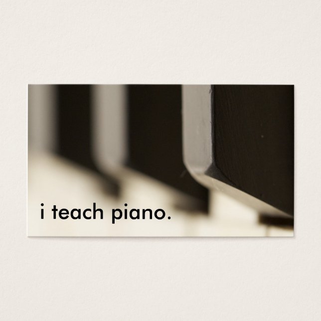 eu ensino piano. (Frente)