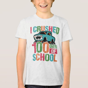 Eu Esmaguei 100 Dias de Caminhão Monstro na Escola