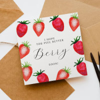 Eu Espero Que Você Se Sinta Melhor Berry Logo Stra