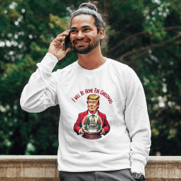 Eu estarei em casa para o Natal" Camisa de Capa lo