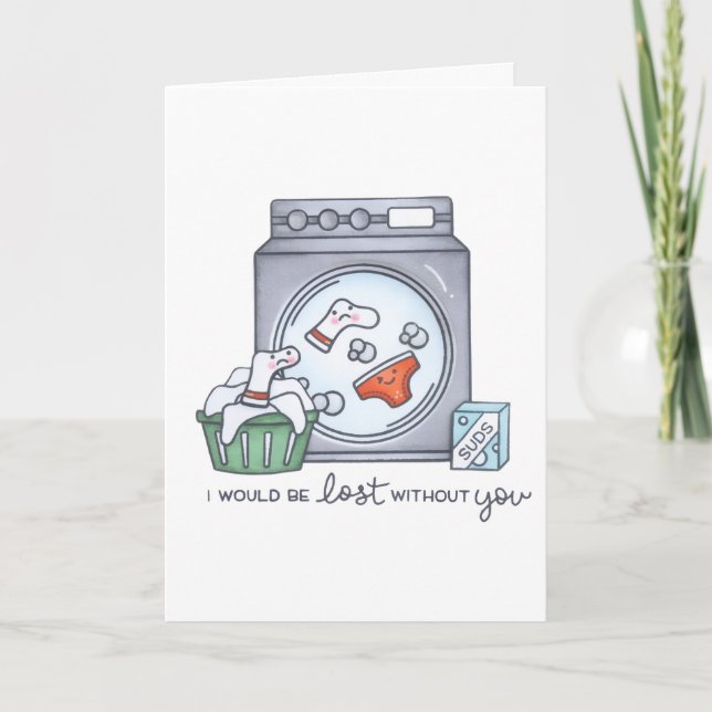 Eu Estaria Perdido Sem Você Cartão de Saudação Dob (Frente)