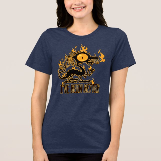 Eu Estive Melhor Dragão Crocante Queimado (Frente)