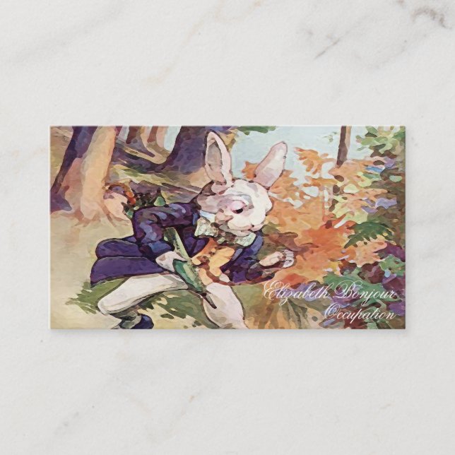 Eu estou atrasado! Cartões de visitas do ~ (Frente)