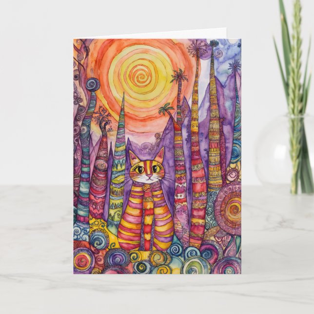 Eu Estou Bem, Gato Cartão de Boas Festas (Frente)