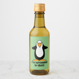 Eu estou cercado por idiotas pinguins, verde humor