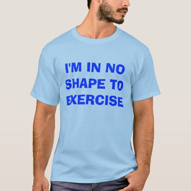 Eu estou em NENHUMA FORMA PARA EXERCITAR a camisa (Frente)