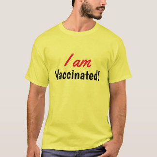 Eu Estou Vacinado Camiseta Amarela