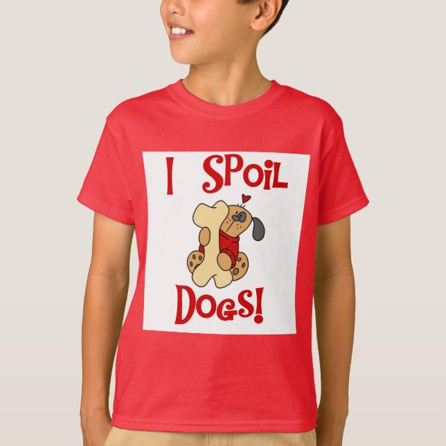 Eu estrago o camiseta e os presentes dos cães (Frente)