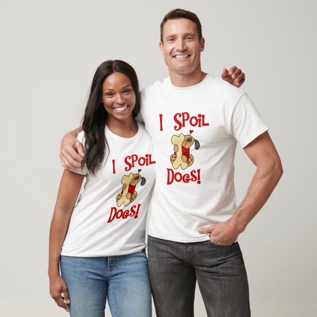 Eu estrago o camiseta e os presentes dos cães (Unissex)