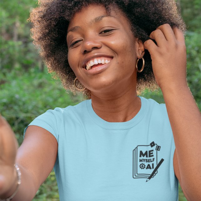 Eu, Eu E IA, Mulheres De Arte Negra Camisetas (Criador carregado)